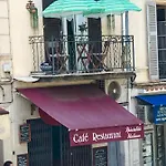 Apartment Balcony Over Provencal Market, Old