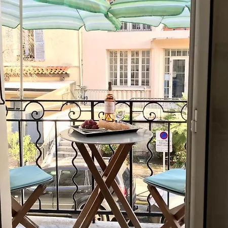 Apartment Balcony Over Provencal Market, Old