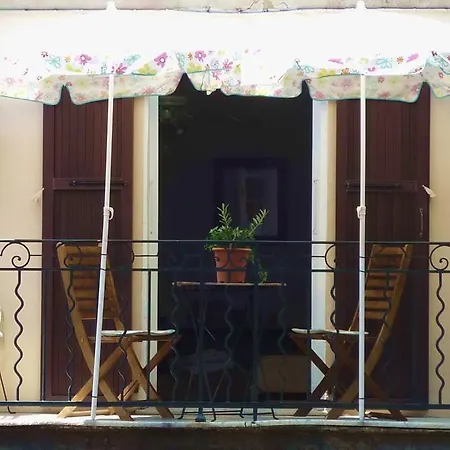 Balcony Over Provencal Market, Old Apartment *