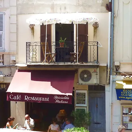 Balcony Over Provencal Market, Old Apartment *