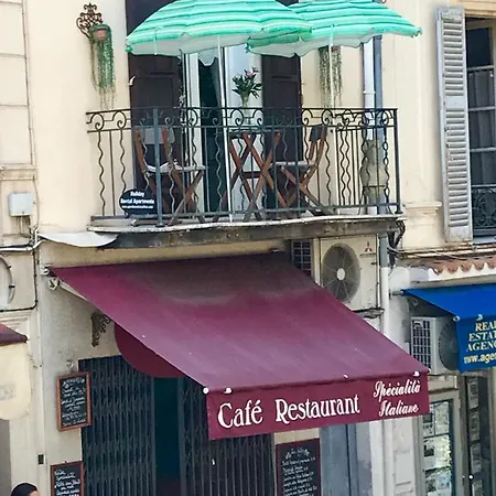 Apartment Balcony Over Provencal Market, Old